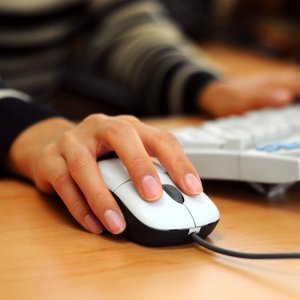 Woman Using Computer